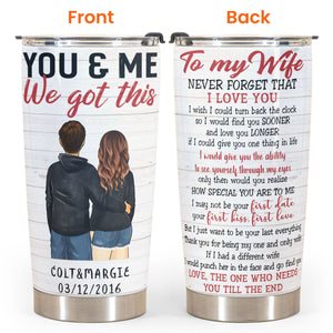Thank You For Being My Wife - Personalized Tumbler Cup - Gift For Couple