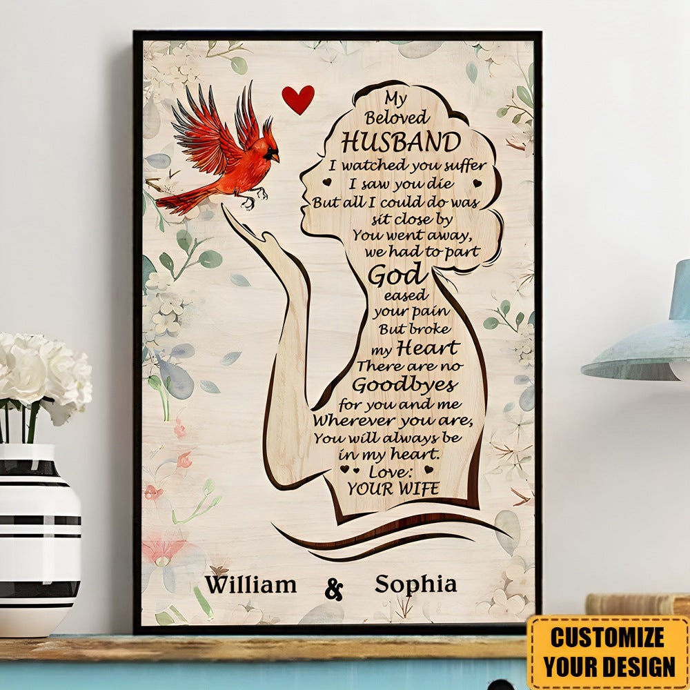 Personalized Canvas-My Beloved Husband Vertical Poster