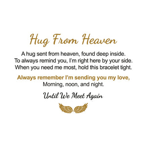 Personalised Birthstone Engrave Bracelet, Hug From Heaven Gift