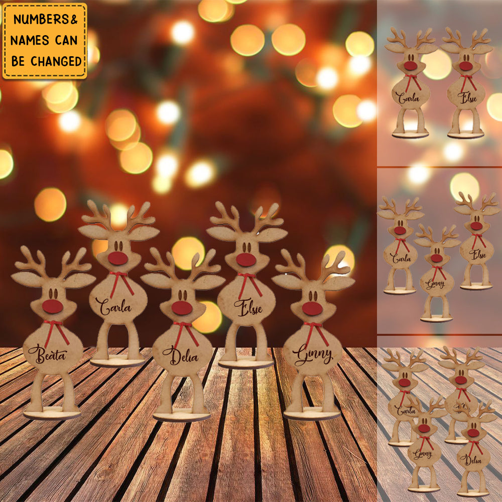 Christmas Is Where Cutest Reindeer Of All - Personalized Custom Reindeer Christmas Place Names Decor