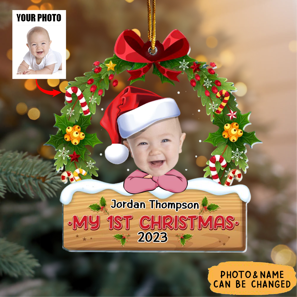 My 1St Christmas - Personalized Acrylic Photo Ornament
