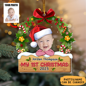 My 1St Christmas - Personalized Acrylic Photo Ornament