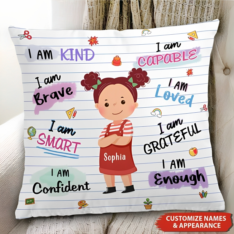 I Am Capable I Am Loved - Personalized Pillowcase