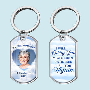 Custom Photo  Memorial Personalized Keychain