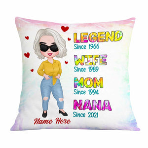 Love Mom Grandma Legend Pillow