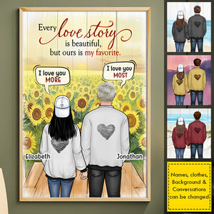 Every Love Story Is Beautiful, But Ours Is My Favorite - Gift For Couples, Personalized Vertical Poster