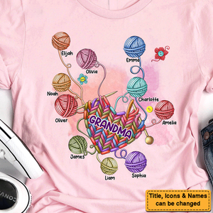 Gift For Grandma Crocheting Knitting Shirt