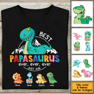 Gift For Papasaurus Shirt Hoodie Sweatshirt