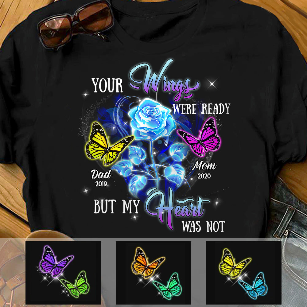 Personalized Your Wings Were Ready Memorial T-shirt