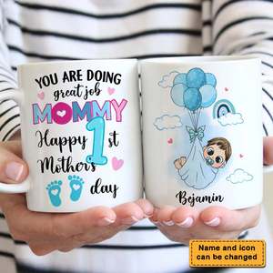 Gift for Mom Happy 1st Mother's Day Mug