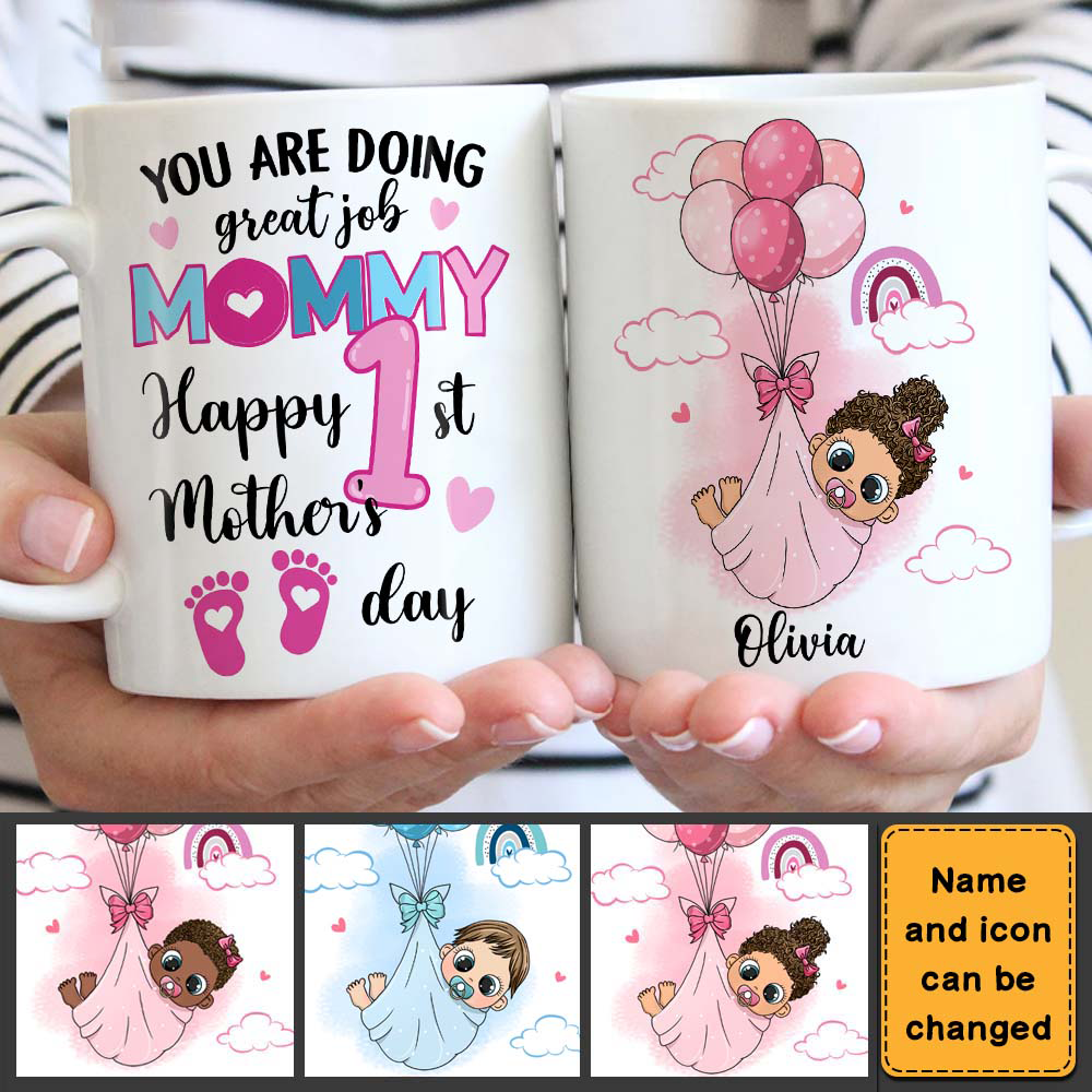 Gift for Mom Happy 1st Mother's Day Mug