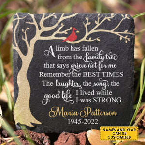 The Laughter, The Song, The Good Life I Lived While I Was Strong - Personalized Memorial Stone - Memorial Gift