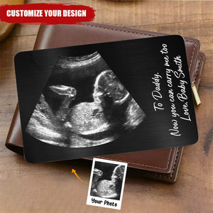 Now You Can Carry Me Too - Personalized Photo Aluminum Wallet Card