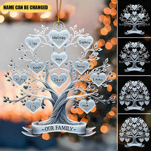 Family Tree Name - Gift For Parents Grandparents, Christmas Gifts For Families