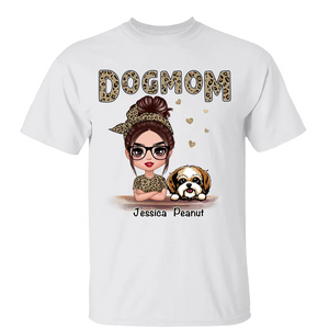 Leopard Shirt Doll Dog Mom Personalized Shirt
