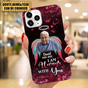 Your wings were ready but my heart was not Upload Photo Memorial Personalized Phone case