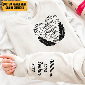 Goodbyes Are Not Forever Memorial In Loss Of Loved Ones - Personalized Sweatshirt