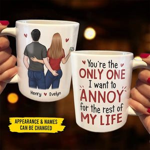 I Promise To Always Be By Your Side - Couple Personalized Custom Mug - Gift For Husband Wife, Anniversary