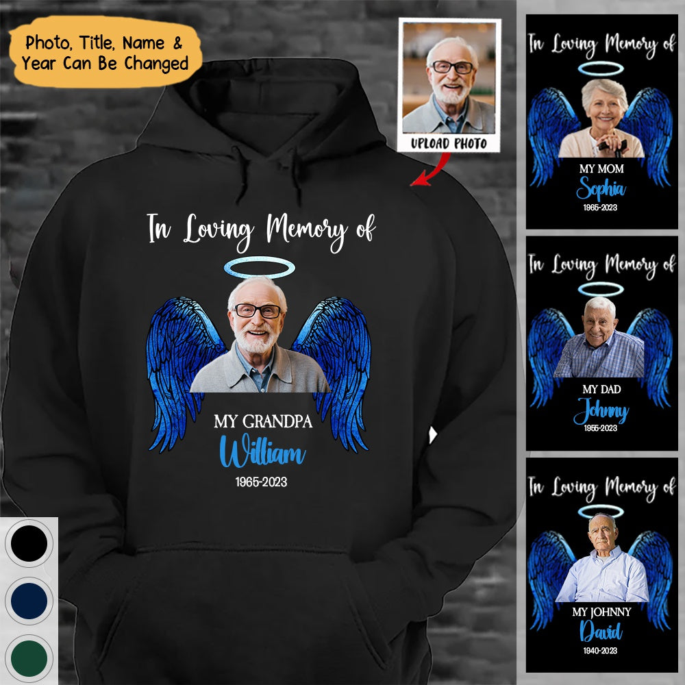 In Loving Memory Of - Personalized Photo Hoodie