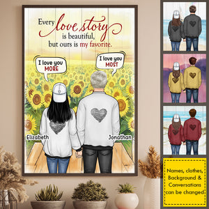 Every Love Story Is Beautiful, But Ours Is My Favorite - Gift For Couples, Personalized Vertical Poster