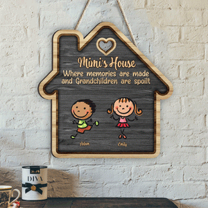 Grandma's House - Personalized Mother's Day Grandma Wood Sign