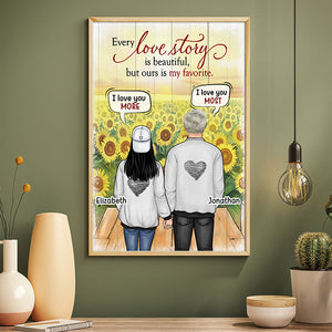 Every Love Story Is Beautiful, But Ours Is My Favorite - Gift For Couples, Personalized Vertical Poster