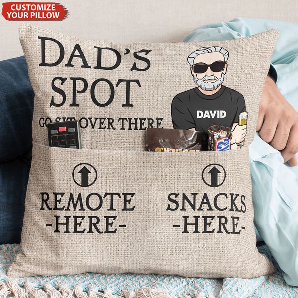 Dad's Spot - Personalized Pocket Pillowcase